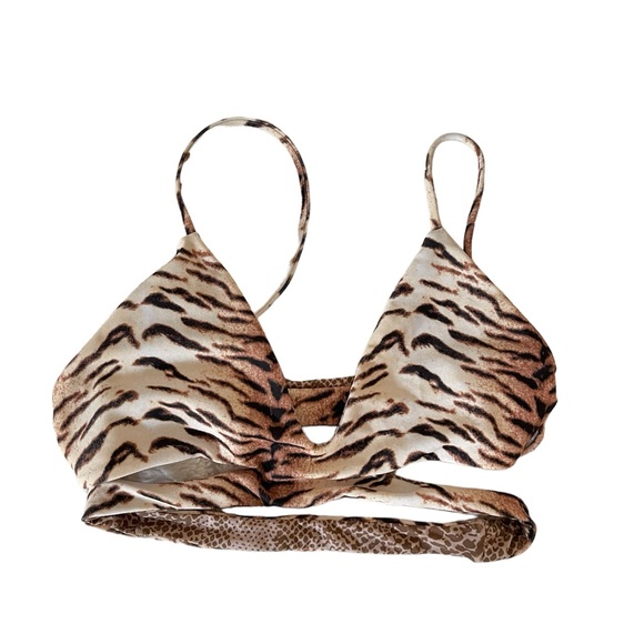 Acacia Swimwear Tiger Bikini Top